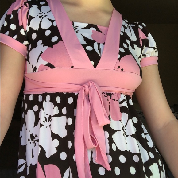 Speechless Pink Polka Dot Kids Dress - Picture 3 of 5